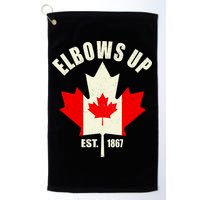 Elbows Up Canada Golf Towel