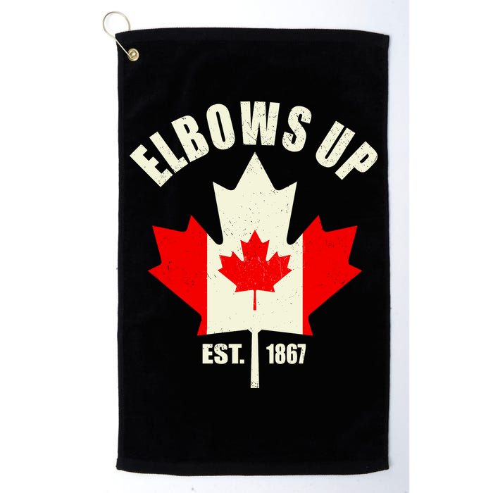 Elbows Up Canada Golf Towel