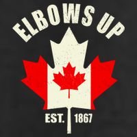 Elbows Up Canada Golf Towel