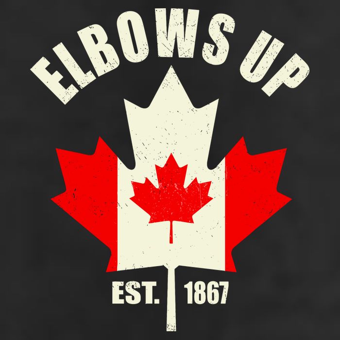 Elbows Up Canada Golf Towel