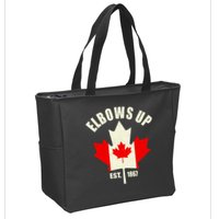 Elbows Up Canada Zip Tote Bag