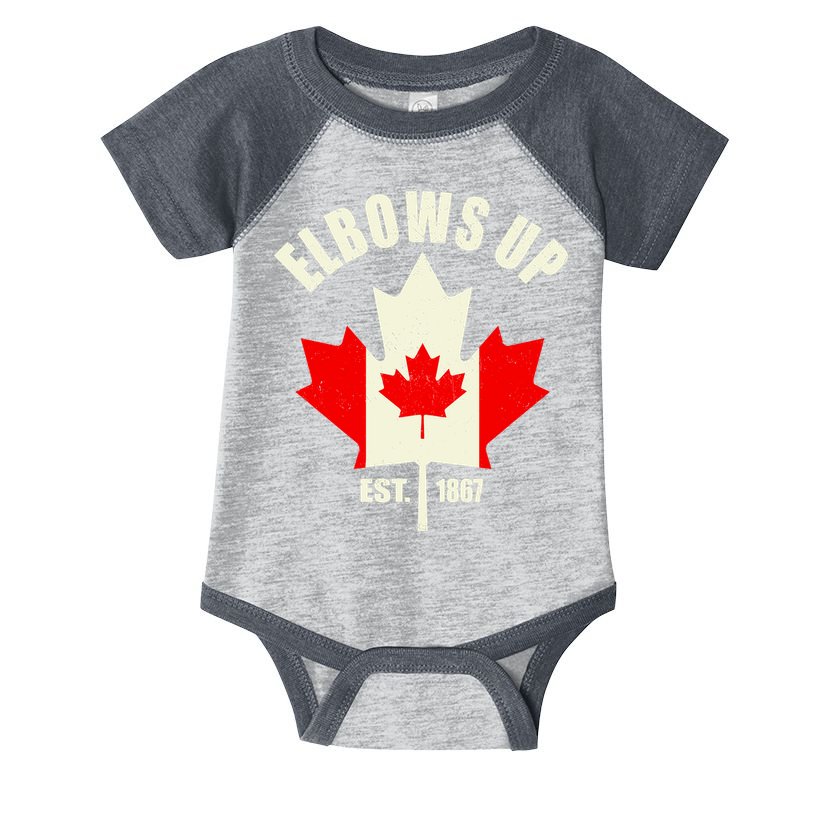 Elbows Up Canada Infant Baby Jersey Bodysuit