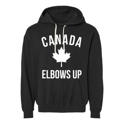 Elbows Up Canada Garment-Dyed Fleece Hoodie
