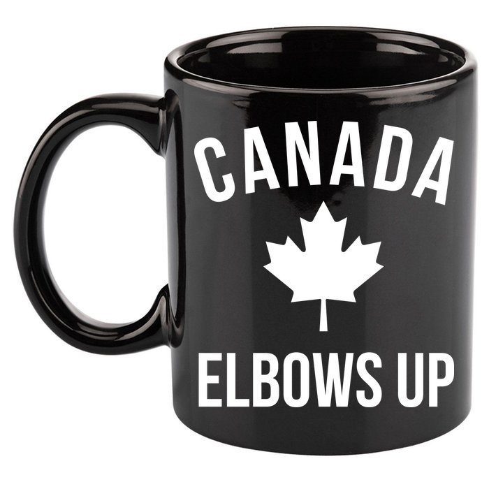Elbows Up Canada 11oz C Handle Ceramic Mug
