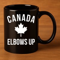 Elbows Up Canada 11oz C Handle Ceramic Mug