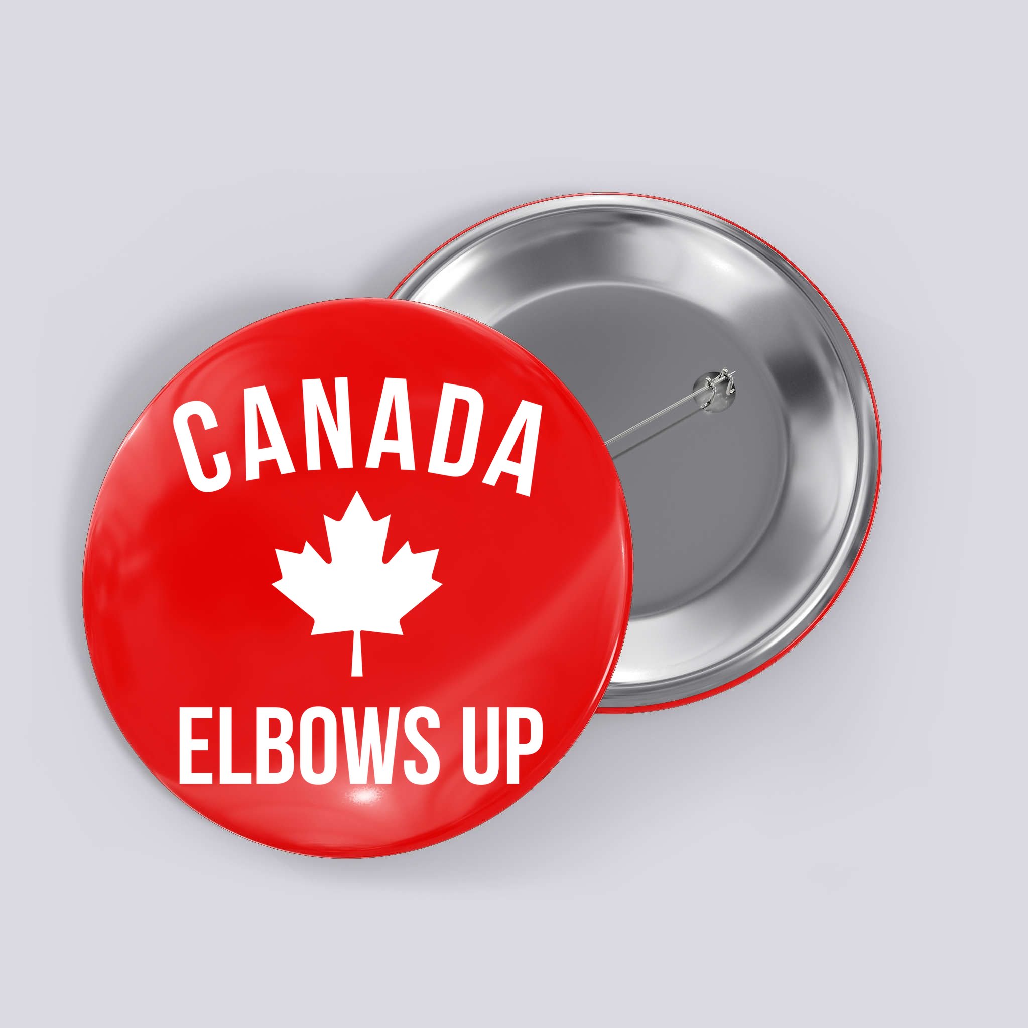 Elbows Up Canada Button