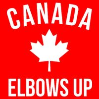 Elbows Up Canada Button