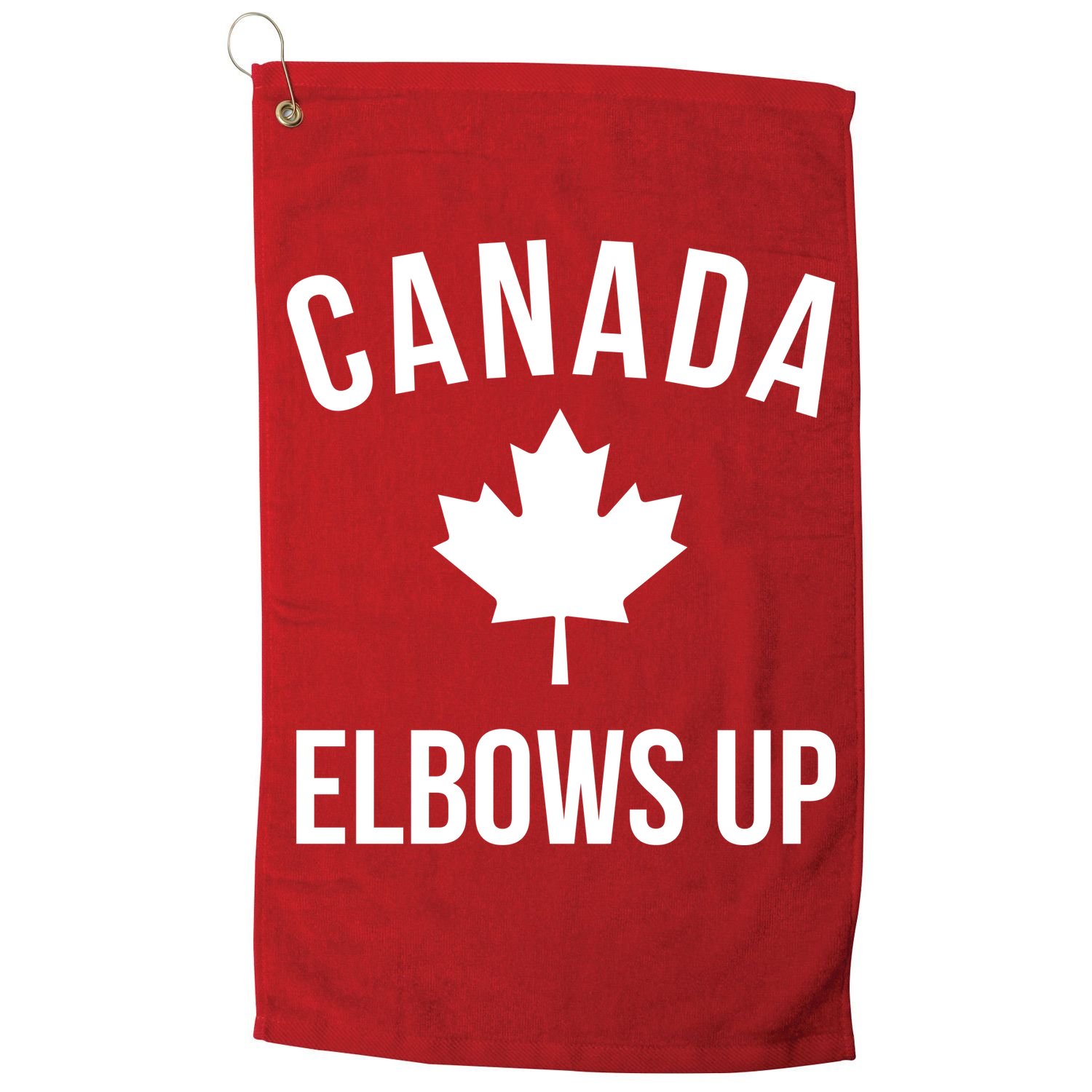 Elbows Up Canada Golf Towel