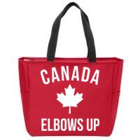 Elbows Up Canada Zip Tote Bag