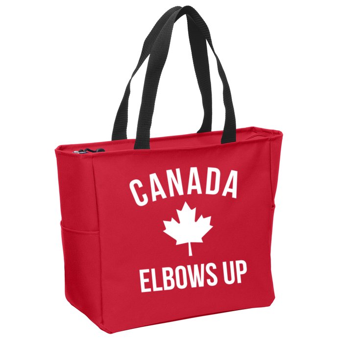 Elbows Up Canada Zip Tote Bag