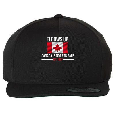 Elbows Up Canada Est 1867 Canada Is Not for Sale Wool Snapback Cap