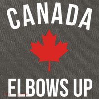 Elbows Up Canada Cotton Canvas Backpack