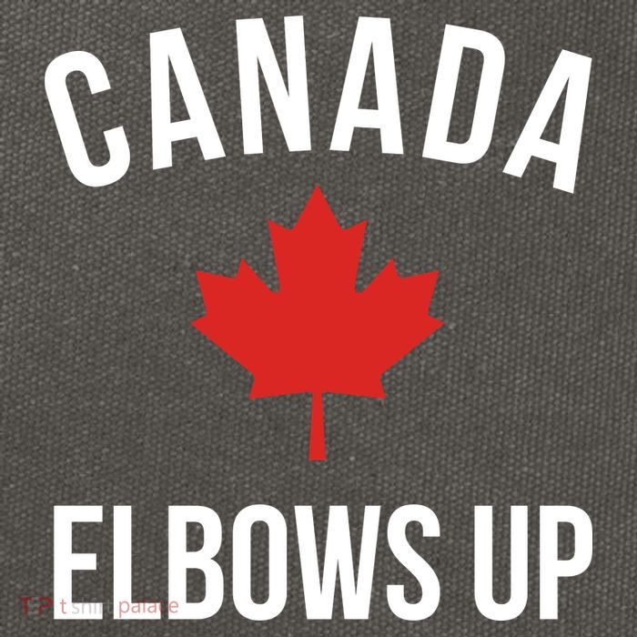 Elbows Up Canada Cotton Canvas Backpack