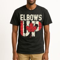 Elbows Up Canada Vintage Distressed Canadian Pride Tall T-Shirt