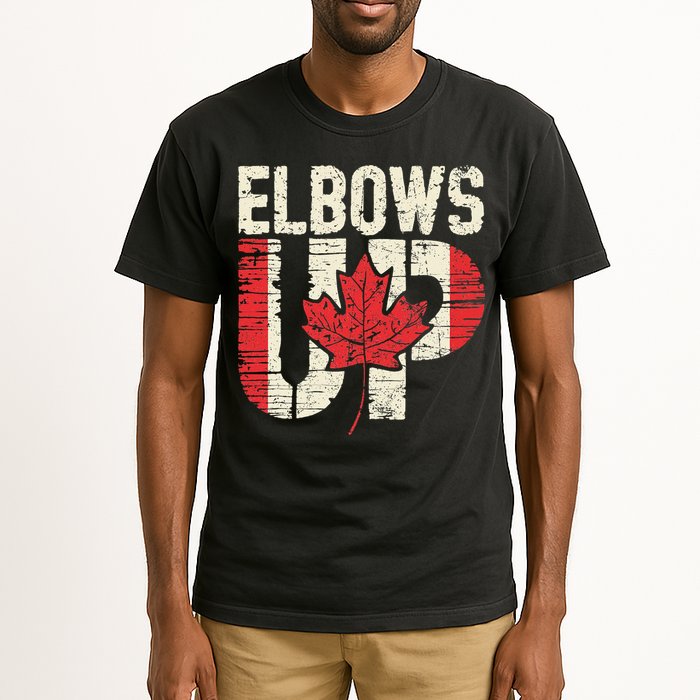 Elbows Up Canada Vintage Distressed Canadian Pride Tall T-Shirt
