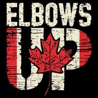 Elbows Up Canada Vintage Distressed Canadian Pride Tall T-Shirt