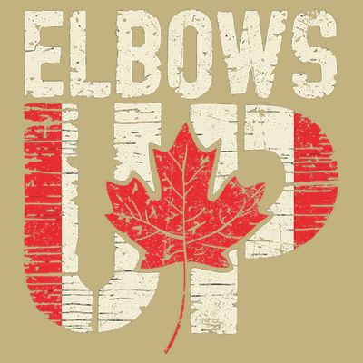 Elbows Up Canada Vintage Distressed Canadian Pride T-Shirt