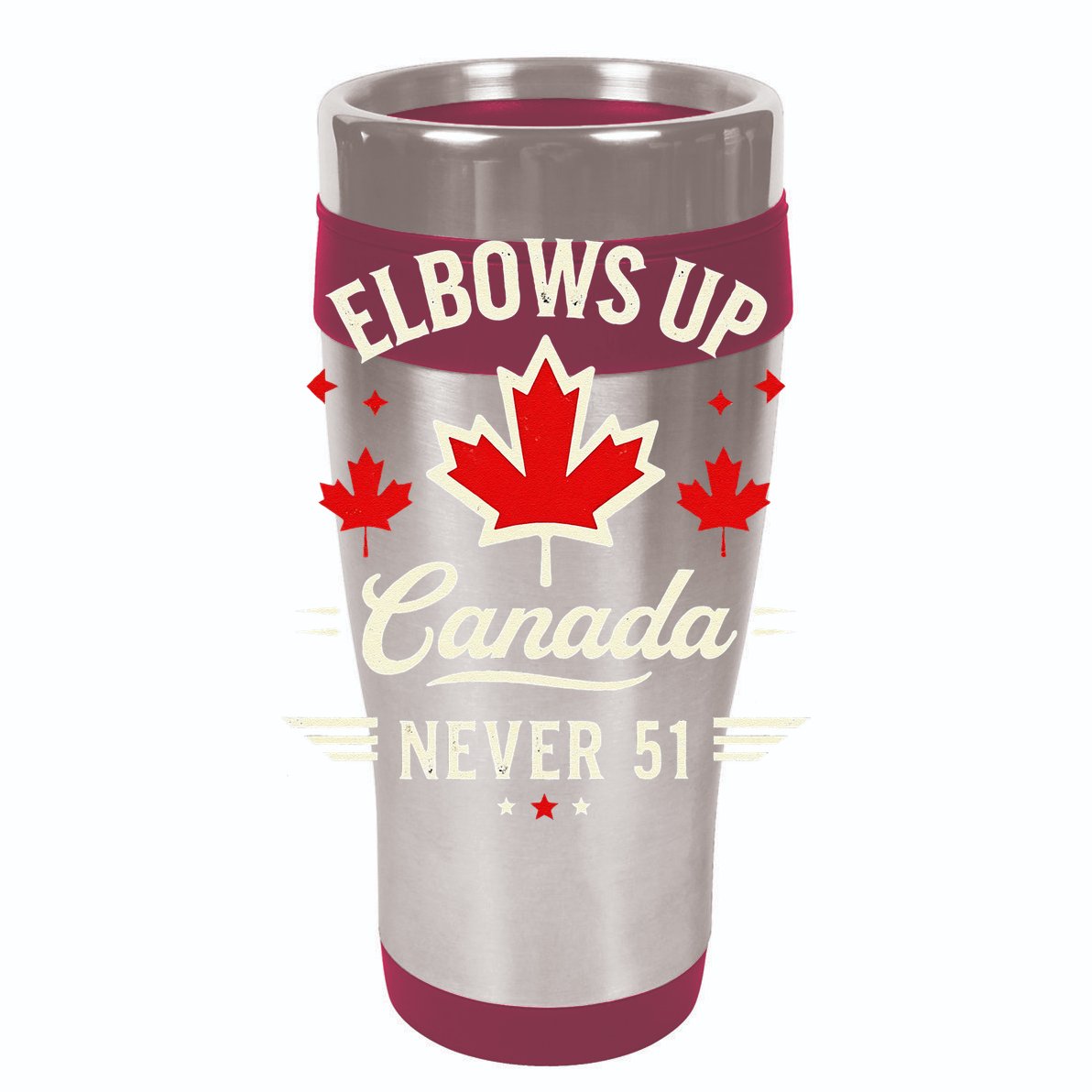 Elbows Up Canada Never 51 Canada Flag Stand Strong Doggie Tank