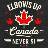 Elbows Up Canada Never 51 Canada Flag Stand Strong Adult Drive Performance Visor