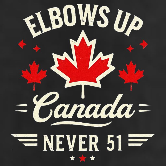 Elbows Up Canada Never 51 Canada Flag Stand Strong Adult Drive Performance Visor