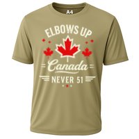 Elbows Up Canada Never 51 Canada Flag Stand Strong Cooling Performance Crew T-Shirt