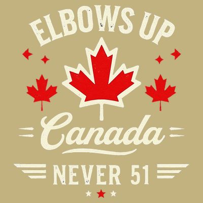 Elbows Up Canada Never 51 Canada Flag Stand Strong T-Shirt