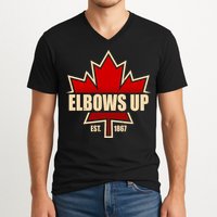 Elbows Up Canada EST 1867 Protest V-Neck T-Shirt