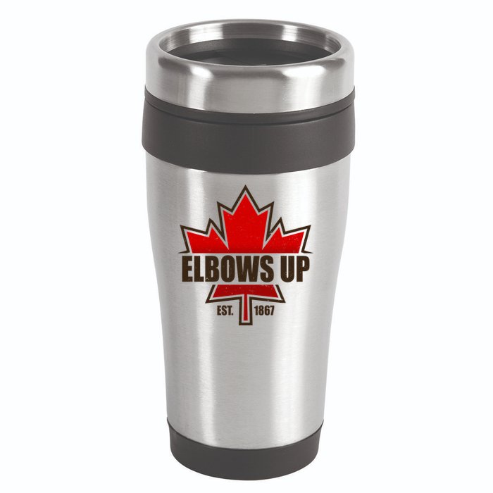 Elbows Up Canada EST 1867 Protest 16oz Travel Tumbler
