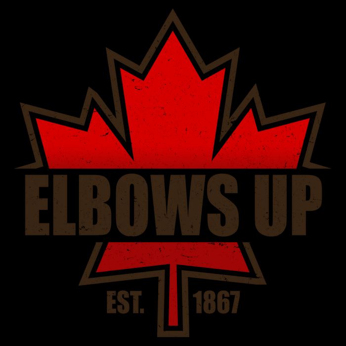 Elbows Up Canada EST 1867 Protest 16oz Travel Tumbler