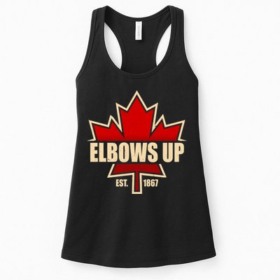 Elbows Up Canada EST 1867 Protest Womens Tank Top
