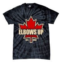 Elbows Up Canada EST 1867 Protest Tie-Dye T-Shirt