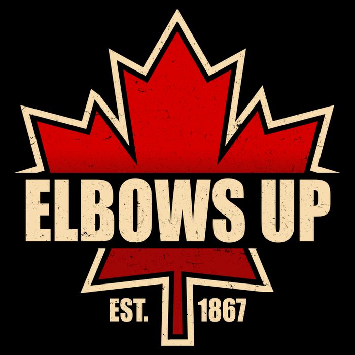Elbows Up Canada EST 1867 Protest Tie-Dye T-Shirt