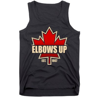 Elbows Up Canada EST 1867 Protest Tank Top