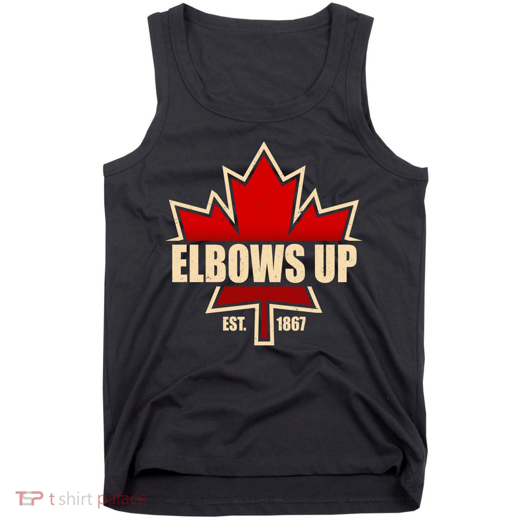 Elbows Up Canada EST 1867 Protest Tank Top