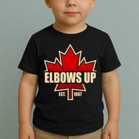 Elbows Up Canada EST 1867 Protest Toddler T-Shirt