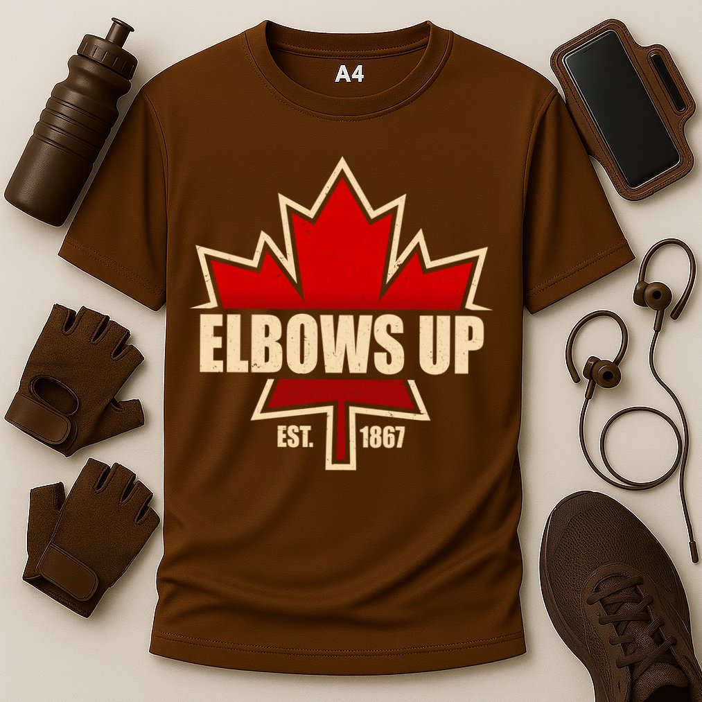Elbows Up Canada EST 1867 Protest Performance Shirt
