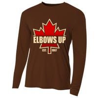 Elbows Up Canada EST 1867 Protest Cooling Performance Long Sleeve Crew