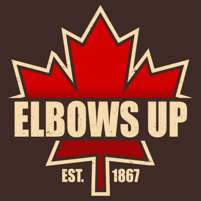 Elbows Up Canada EST 1867 Protest Cooling Performance Long Sleeve Crew