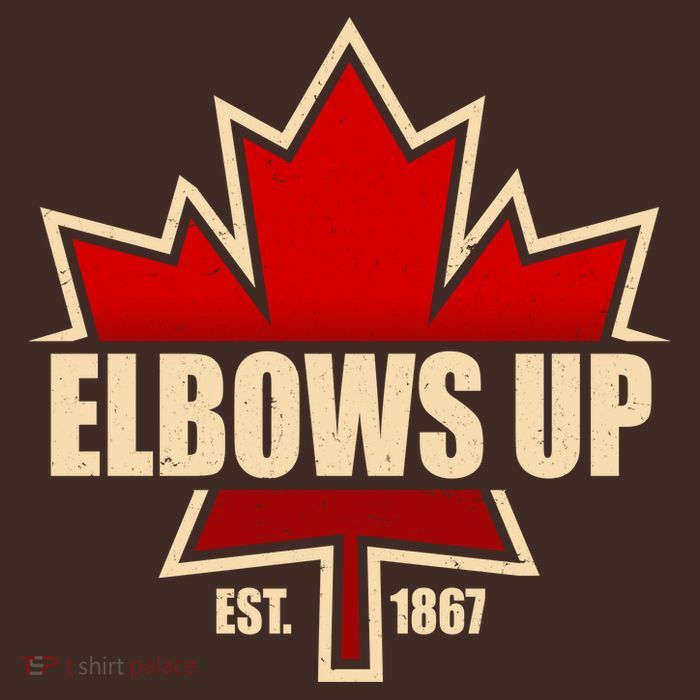 Elbows Up Canada EST 1867 Protest Short Acrylic Beanie