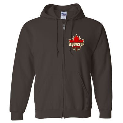Elbows Up Canada EST 1867 Protest Full Zip Hoodie
