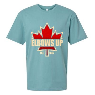 Elbows Up Canada EST 1867 Protest Sueded Cloud Jersey T-Shirt