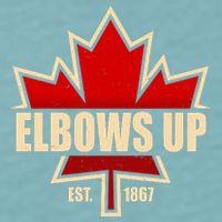 Elbows Up Canada EST 1867 Protest Sueded Cloud Jersey T-Shirt