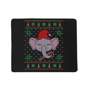 Elephant Ugly Christmas Sweater Funny Xmas Gift Mousepad