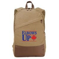 Elbows Up Canada Cotton Canvas Backpack