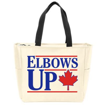 Elbows Up Canada Zip Tote Bag