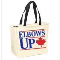 Elbows Up Canada Zip Tote Bag