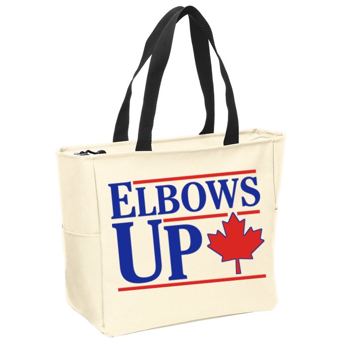 Elbows Up Canada Zip Tote Bag