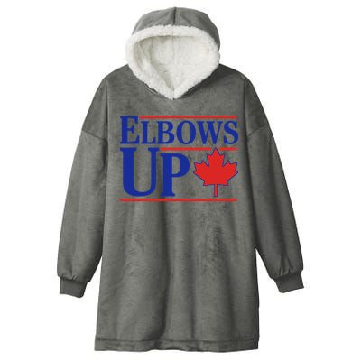 Elbows Up Canada Hooded Wearable Blanket