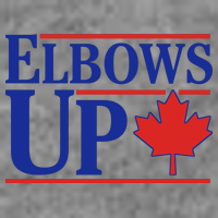 Elbows Up Canada 7-Panel Snapback Hat