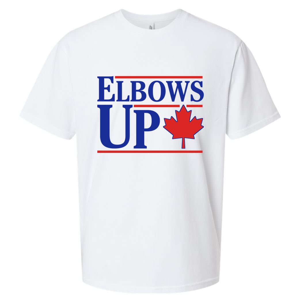 Elbows Up Canada Sueded Cloud Jersey T-Shirt